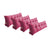 Soga 4 X 120cm Pink Triangular Wedge Bed Pillow Headboard Backrest Bedside Tatami Cushion Home Decor