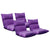 Soga 4 X Lounge Floor Recliner Adjustable Lazy Sofa Bed Folding Game Chair Purple