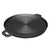 Soga 35cm Round Ribbed Cast Iron Frying Pan Skillet Steak Sizzle Platter With Handle