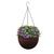 Coffee Small Hanging Resin Flower Pot Self Watering Basket Planter Indoor Outdoor Garden Decor