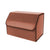 Soga Leather Car Boot Collapsible Foldable Trunk Cargo Organizer Portable Storage Box Coffee Medium