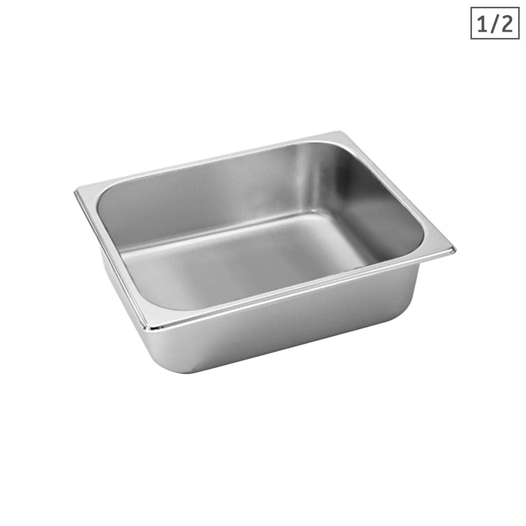 Soga Gastronorm Gn Pan Full Size 1/2 Gn Pan 10cm Deep Stainless Steel Tray