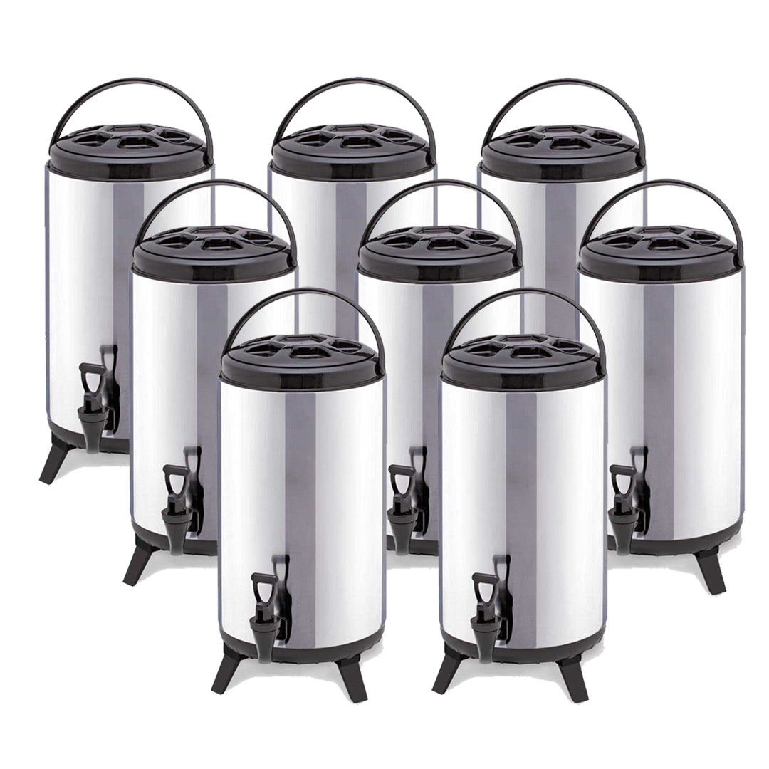 8X 16L Portable Insulated Cold/Heat Coffee Tea Beer Barrel Brew Pot With Dispenser