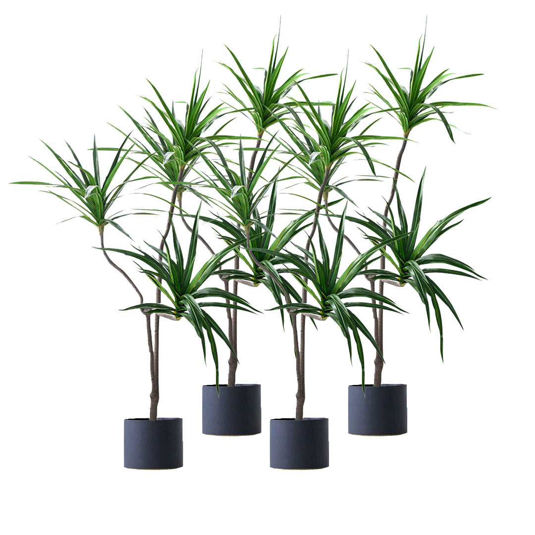 Soga 4 X 180cm Green Artificial Indoor Brazlian Iron Tree Fake Plant Decorative 3 Heads