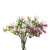Soga 6 Bunch Artificial Silk Magnolia Denudata 4 Heads Flower Fake Bridal Bouquet Table Decor Purple