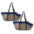 2X Grey Pet Carrier Bag Breathable Net Mesh Tote Pouch Dog Cat Travel Essentials