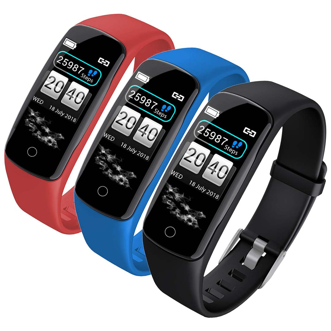 Soga 3 X Sport Monitor Wrist Touch Fitness Tracker Smart Watch Bundle