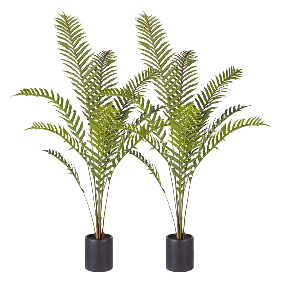 Soga 2 X 160cm Green Artificial Indoor Rogue Areca Palm Tree Fake Tropical Plant Home Office Decor