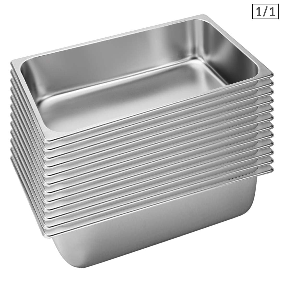 Soga 12 X Gastronorm Gn Pan Full Size 1/1 Gn Pan 15cm Deep Stainless Steel Tray