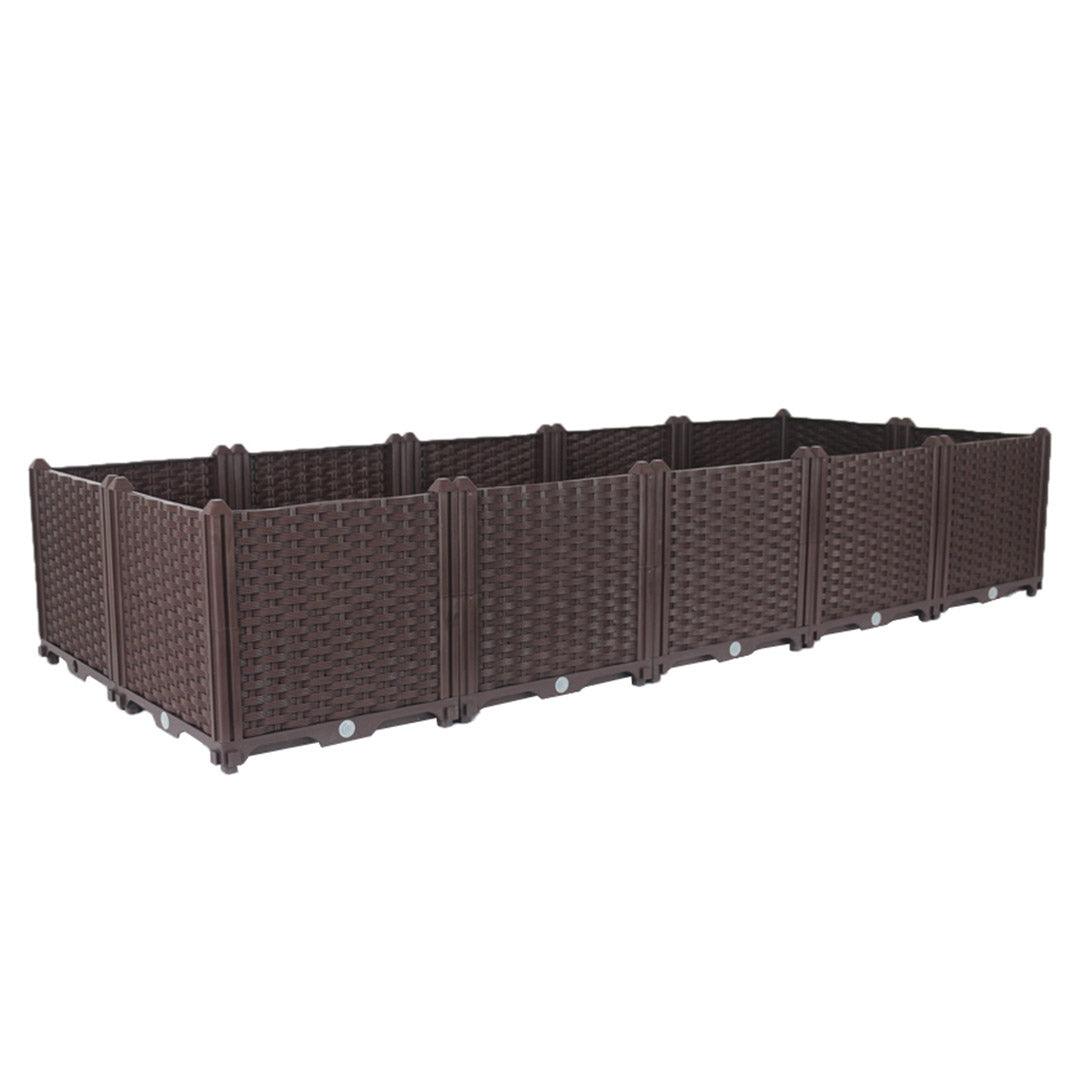 Soga 200cm Raised Planter Box Vegetable Herb Flower Outdoor Plastic Plants Garden Bed Deepen