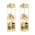 2X 3 Tier Bathroom Freestanding Storage Shelf Multifunctional Display Rack Organiser with Basket