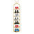 7 Tier Bunny Ears Shape Gold Plated Metal Shoe Organizer Space Saving Portable Footwear Storage Shelf
