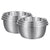 Soga 2 X Stainless Steel Nesting Basin Colander Perforated Kitchen Sink Washing Bowl Metal Basket Strainer Set Of 3