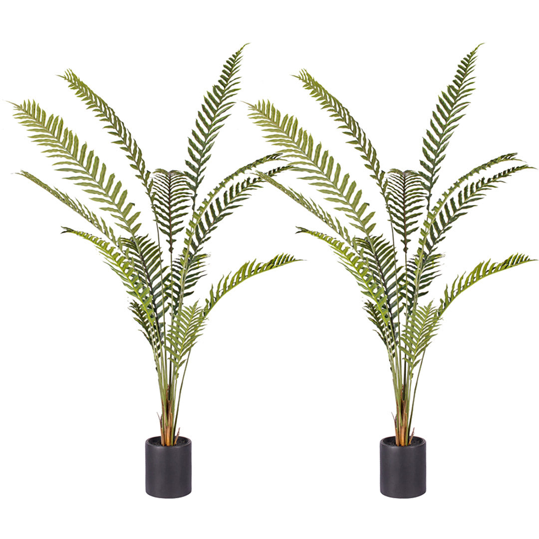 Soga 2 X 240cm Artificial Green Rogue Hares Foot Fern Tree Fake Tropical Indoor Plant Home Office Decor