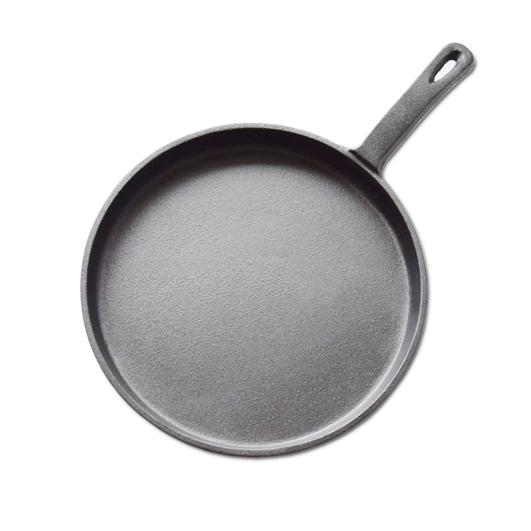 Soga 26cm Round Cast Iron Frying Pan Skillet Griddle Sizzle Platter