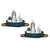 2X Green 360 Degree Wall-Mounted Rotating Bathroom Organiser Corner Vanity Rack Toilet Adhesive Storage Shelf
