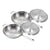 Soga 2 X 18/10 Stainless Steel Fry Pan 34cm Frying Pan Top Grade Skillet With Helper Handle And Lid