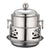 Soga Stainless Steel Mini Asian Buffet Hot Pot Single Person Shabu Alcohol Stove Burner With Lid