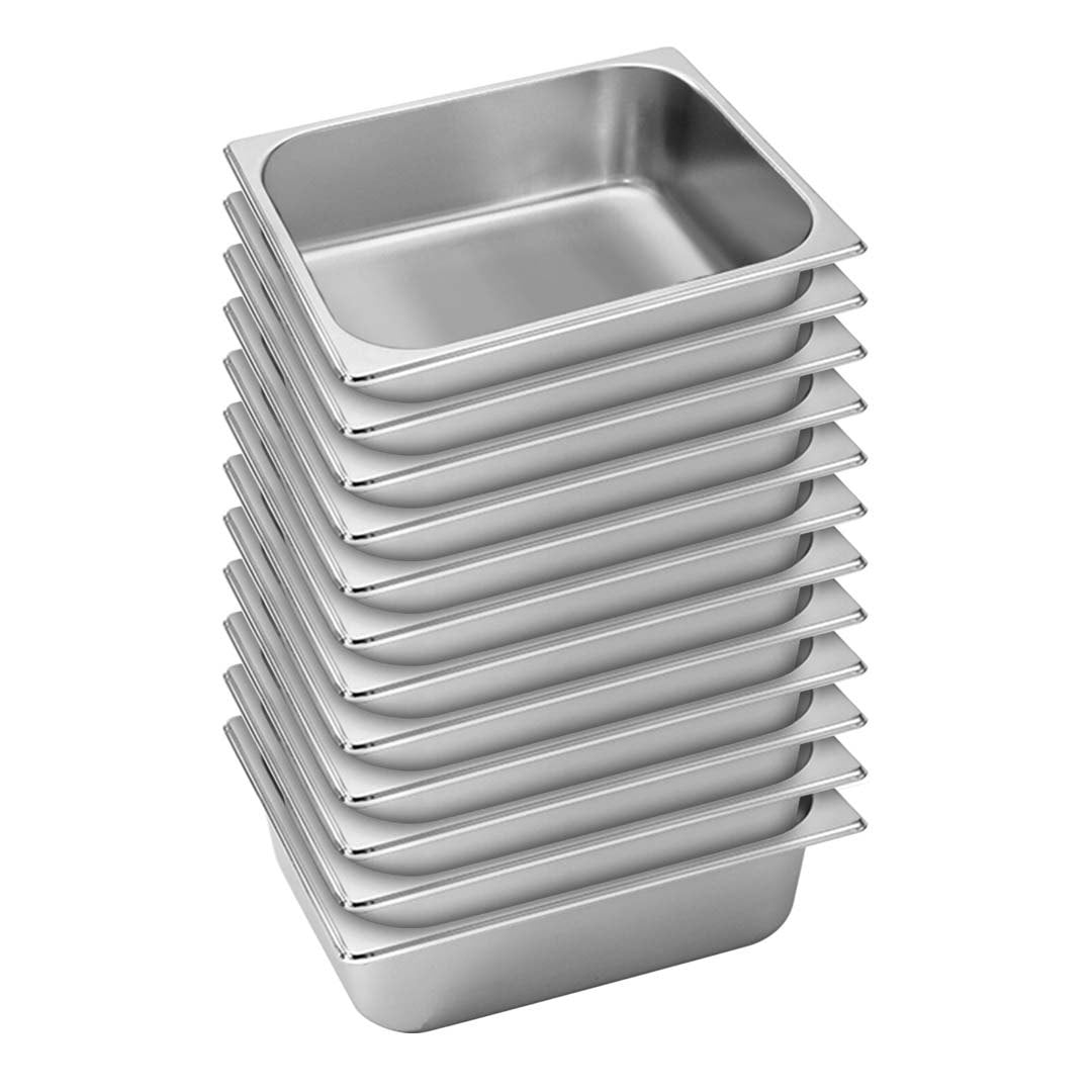 Soga 12 X Gastronorm Gn Pan Full Size 1/2 Gn Pan 10cm Deep Stainless Steel Tray