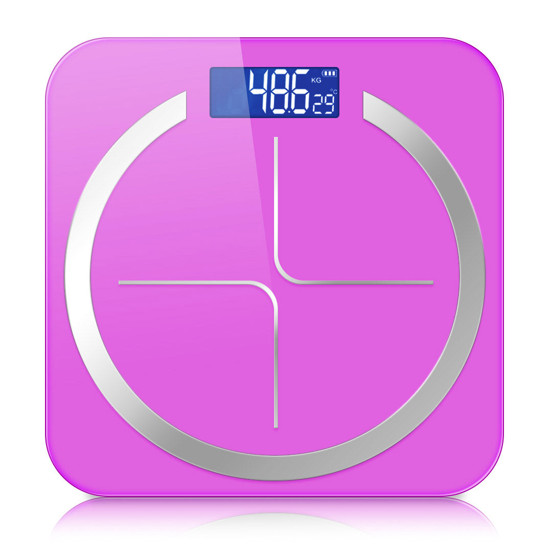 Soga 180kg Glass Lcd Digital Fitness Weight Bathroom Body Electronic Scales Pink