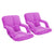 Soga 2 X Foldable Lounge Cushion Adjustable Floor Lazy Recliner Chair With Armrest Purple