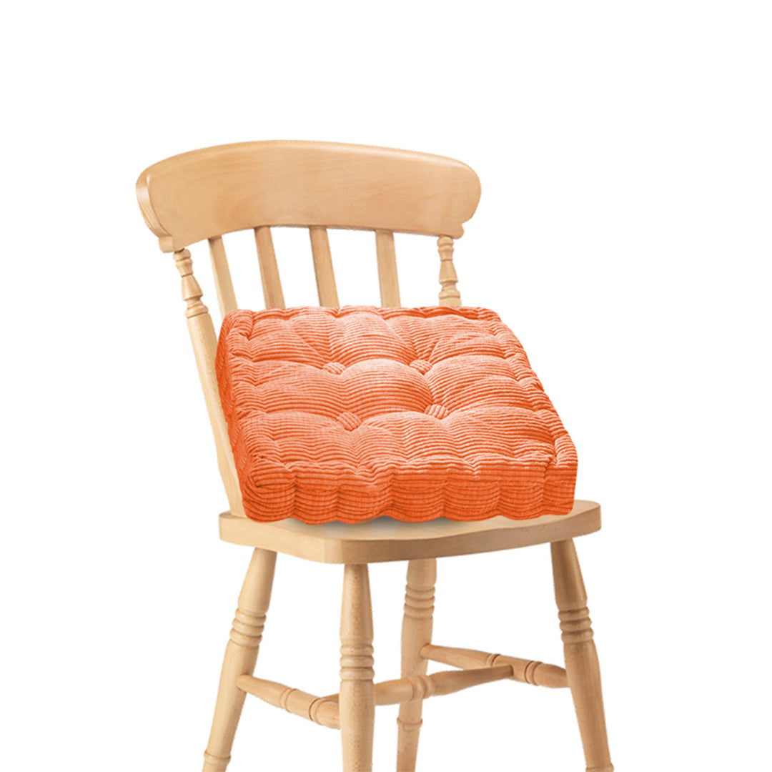 Orange Square Cushion Soft Leaning Plush Backrest Throw Seat Pillow Home Office Decor