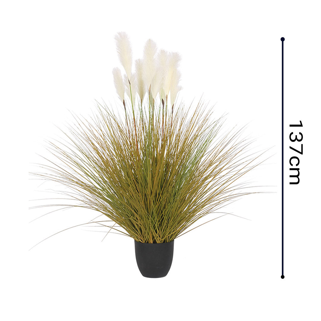 Soga 4 X 137cm Artificial Indoor Potted Reed Bulrush Grass Tree Fake Plant Simulation Decorative