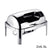 6.5L Stainless Steel Double Soup Tureen Bowl Station Roll Top Buffet Chafing Dish Catering Chafer Food Warmer Server