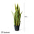 Soga 4 X 95cm Artificial Indoor Yellow Edge Tiger Piran Fake Decoration Tree Flower Pot Plant