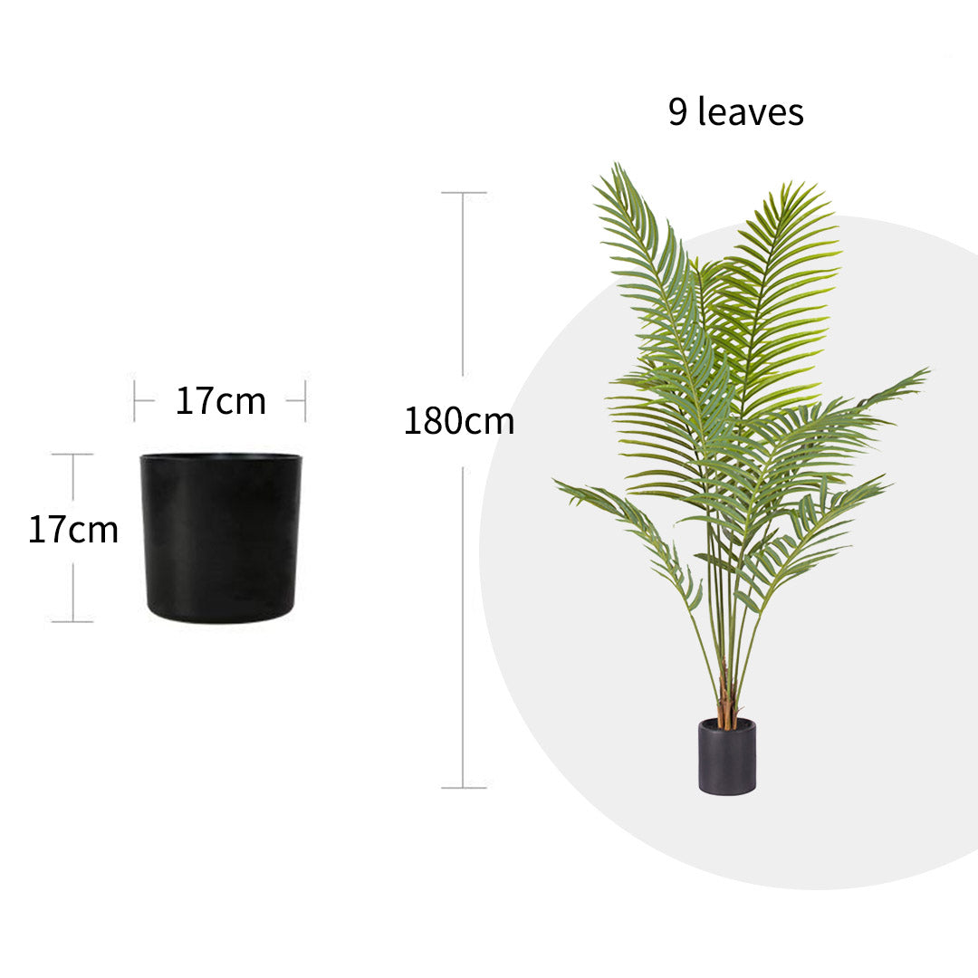 Soga 4 X 180cm Green Artificial Indoor Rogue Areca Palm Tree Fake Tropical Plant Home Office Decor