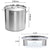 Soga 33 L Stainless Steel Stock Pot With Two Steamer Rack Insert Stockpot Tray