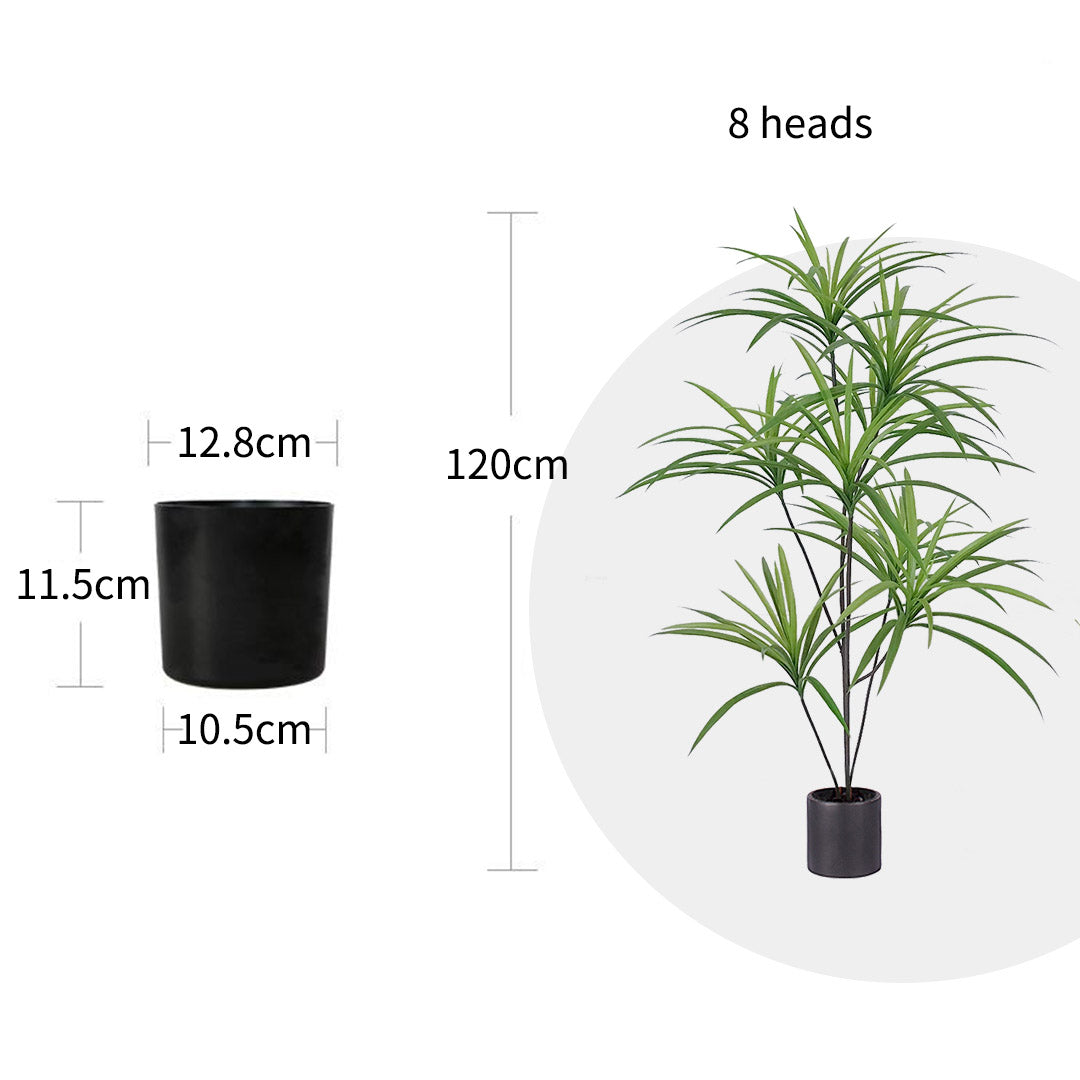 Soga 4 X 120cm Artificial Natural Green Dracaena Dragon Tree Fake Tropical Indoor Plant Home Office Decor