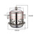 Soga 2 X Stainless Steel Mini Asian Buffet Hot Pot Single Person Shabu Alcohol Stove Burner With Lid