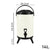 Soga 4 X 14 L Stainless Steel Insulated Milk Tea Barrel Hot And Cold Beverage Dispenser Container With Faucet White