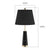 Soga 2 X 68cm Black Marble Bedside Desk Table Lamp Living Room Shade With Cone Shape Base