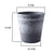 Soga 37cm Weathered Grey Round Resin Plant Flower Pot In Cement Pattern Planter Cachepot For Indoor Home Office