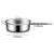 Soga 32cm Stainless Steel Saucepan Sauce Pan With Glass Lid And Helper Handle Triple Ply Base Cookware