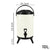 Soga 10 L Stainless Steel Insulated Milk Tea Barrel Hot And Cold Beverage Dispenser Container With Faucet White