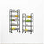Soga 2 X 4 Tier Steel Black Bee Mesh Kitchen Cart Multi Functional Shelves Portable Storage Organizer With Wheels