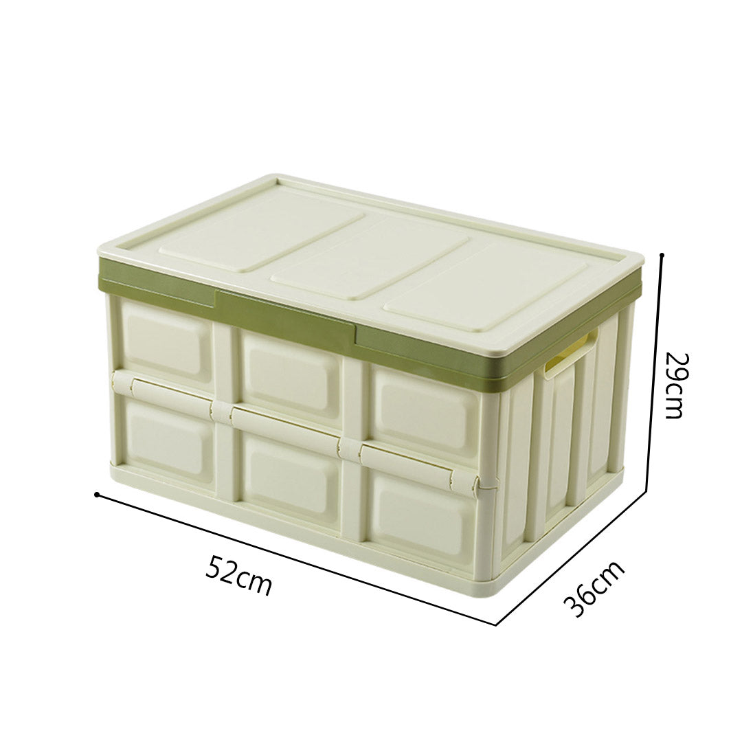 Soga 4 X 56 L Collapsible Car Trunk Storage Multifunctional Foldable Box Green