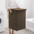 Coffee Medium Collapsible Laundry Hamper Storage Box Foldable Canvas Basket Home Organiser Decor