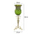 Soga 85cm Green Glass Tall Floor Vase And 12pcs Pink Artificial Fake Flower Set