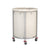 Soga Stainless Steel Commercial Round Soiled Linen Laundry Trolley Cart With Wheels White