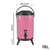 Soga 18 L Stainless Steel Insulated Milk Tea Barrel Hot And Cold Beverage Dispenser Container With Faucet Pink