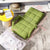 Soga 2 X Foldable Lounge Cushion Adjustable Floor Lazy Recliner Chair With Armrest Yellow Green