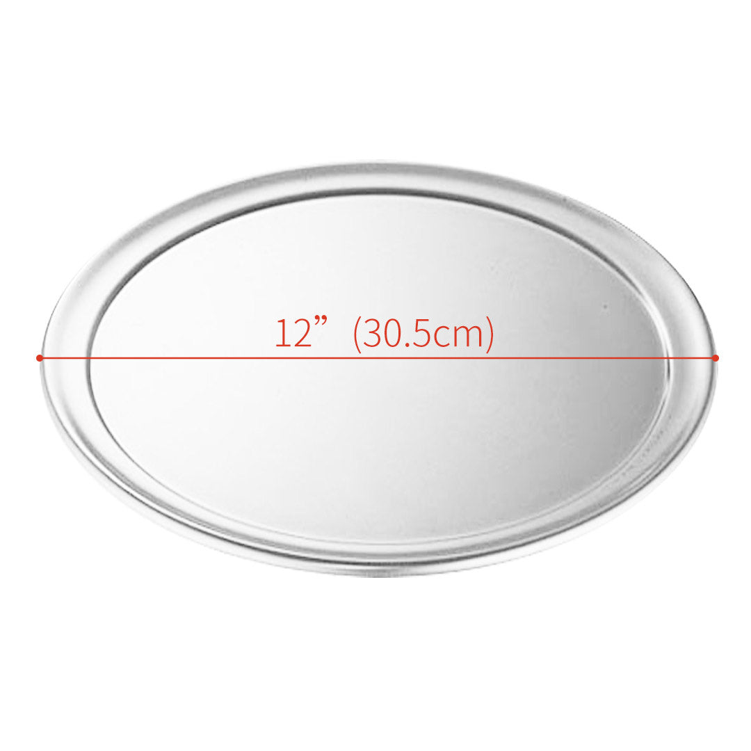 Soga 6 X 12 Inch Round Aluminum Steel Pizza Tray Home Oven Baking Plate Pan