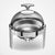 Soga 4 X 6 L Round Chafing Stainless Steel Food Warmer With Glass Roll Top