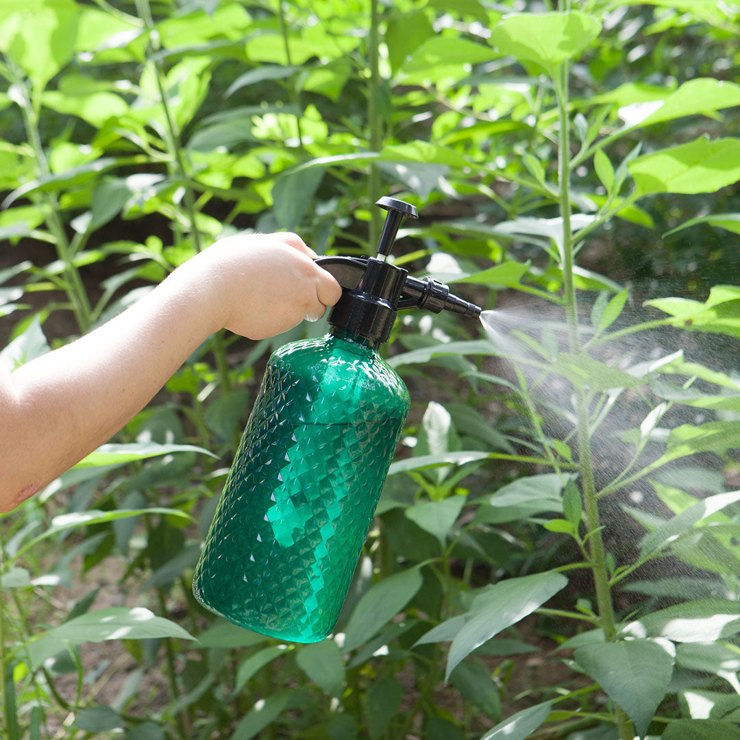 2X 2 Liter Mist Water Spray Bottle Hand Held Pressure Adjustable Nozzle with Top Pump Indoor Outdoor Gardening