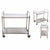 Soga 2 Tier 85x45x90cm Stainless Steel Kitchen Dining Food Cart Trolley Utility Medium