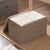 2X Coffee Super Large Foldable Canvas Storage Box Cube Clothes Basket Organiser Home Decorative Box